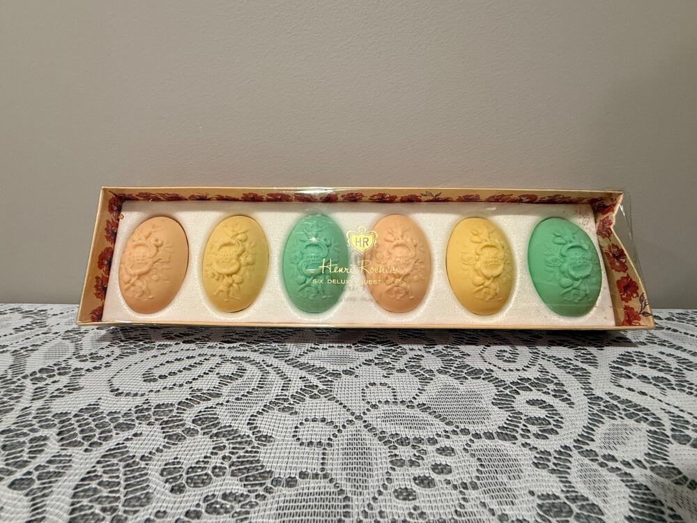 Vintage Henri Rocheau Six Deluxe Guest Soaps – Andrew Jergens Co.